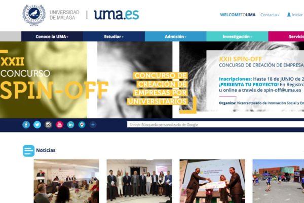 Actualización de la Web de la Universidad de Málaga